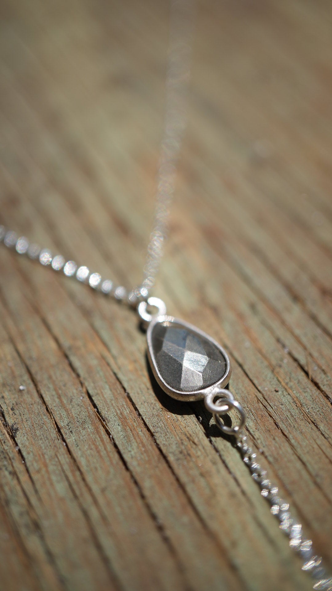 Pyrite Sterling Silver Y Style Lariat Necklace