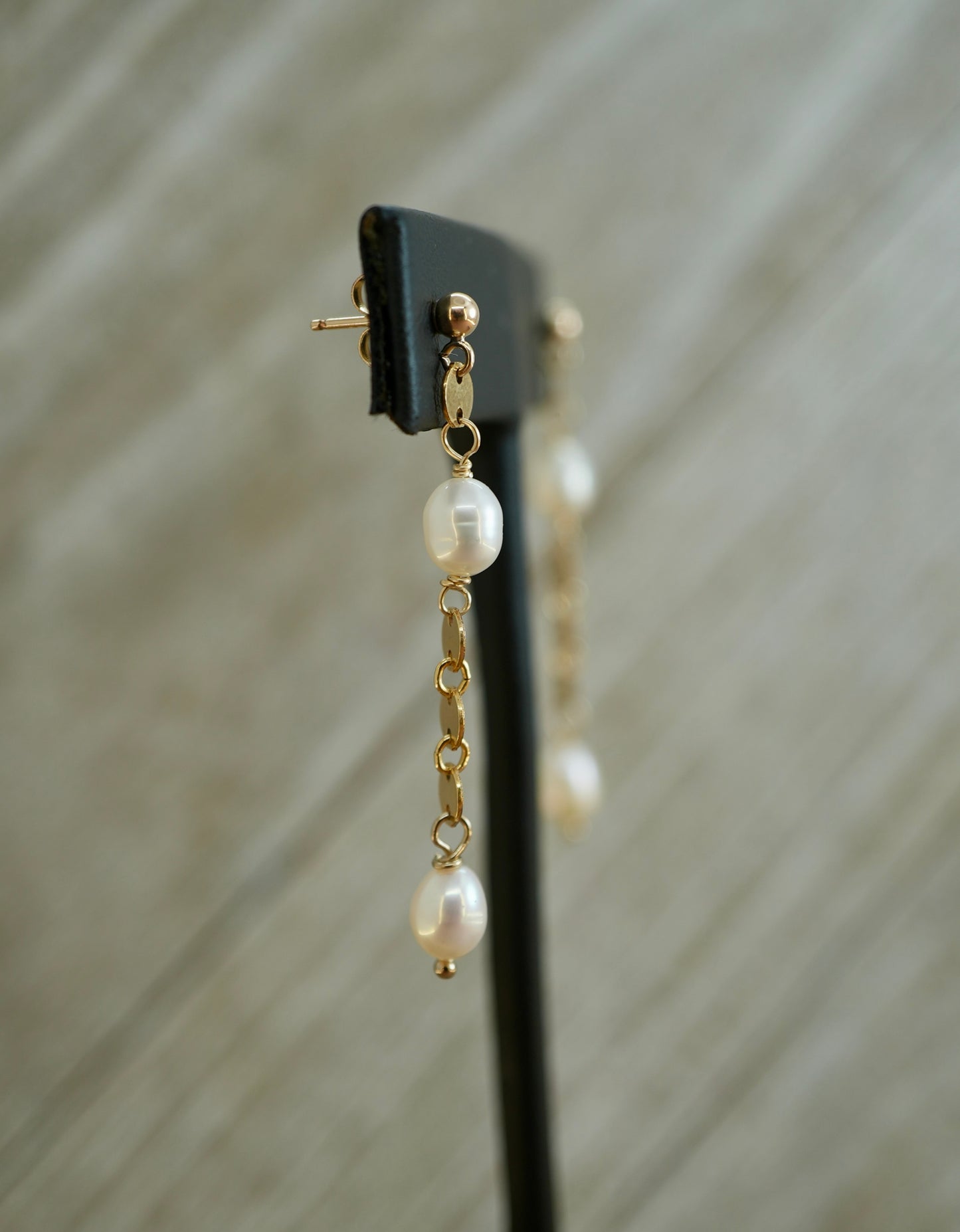 Bridal Pearl Post Earrings || 14K Gold Filled Earrings || Dangling Pearl Earrings || Bridal Pearl + Bridesmaid Jewelry || Gift For Woman