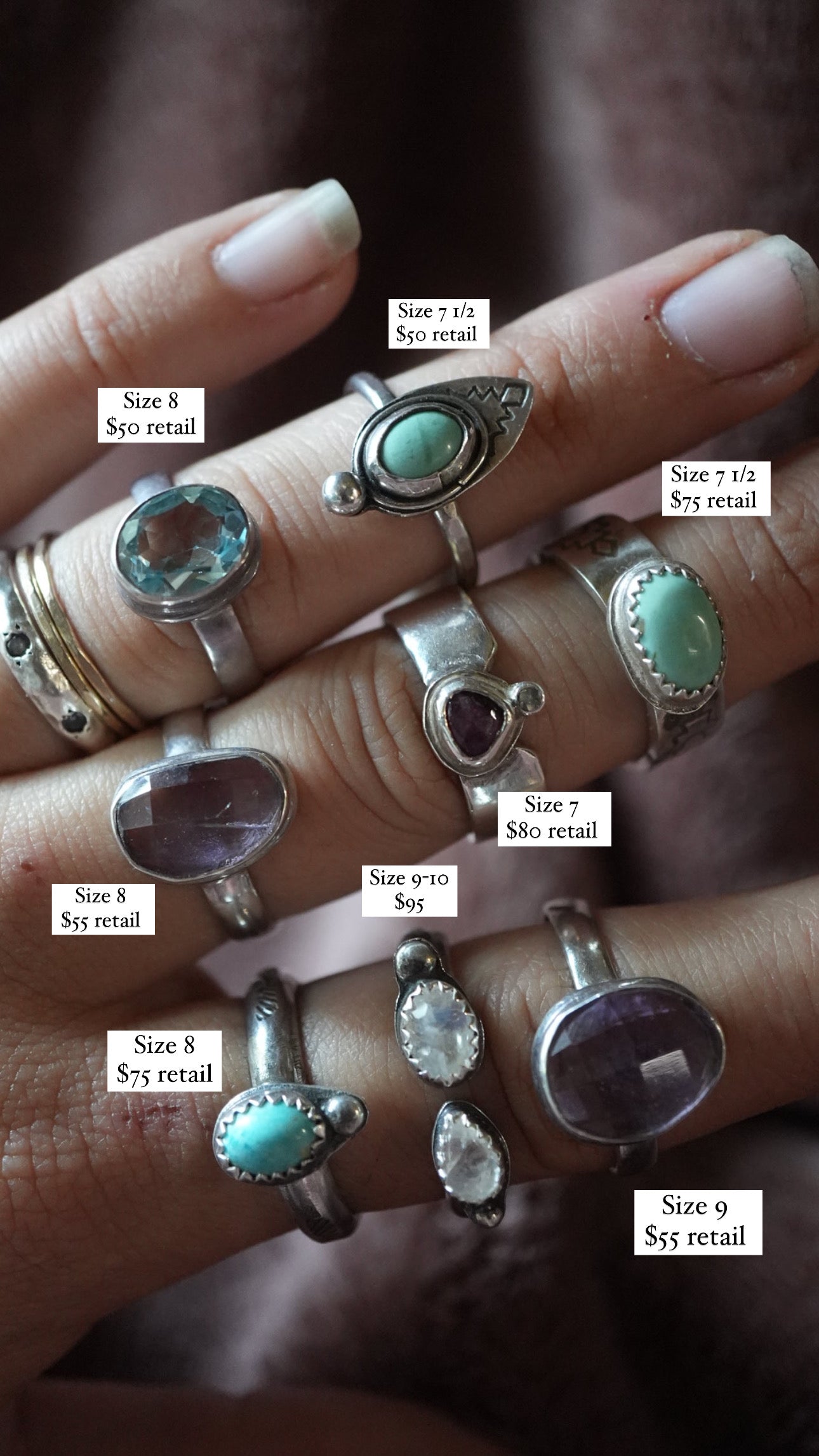 Reserved Wholesale Order Sterling Silver Rings for Health Unlimited