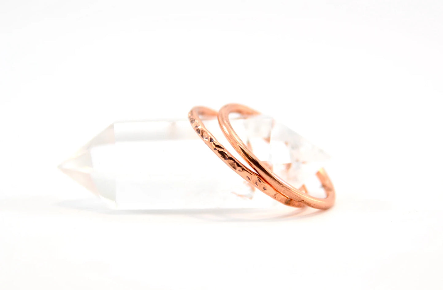 Copper Stacking Ring | Hammered Band Ring | Minimalist Jewelry |