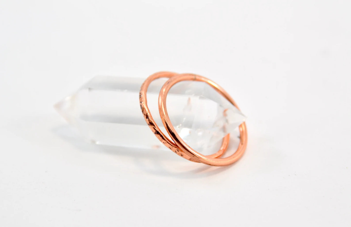 Copper Stacking Ring | Hammered Band Ring | Minimalist Jewelry |