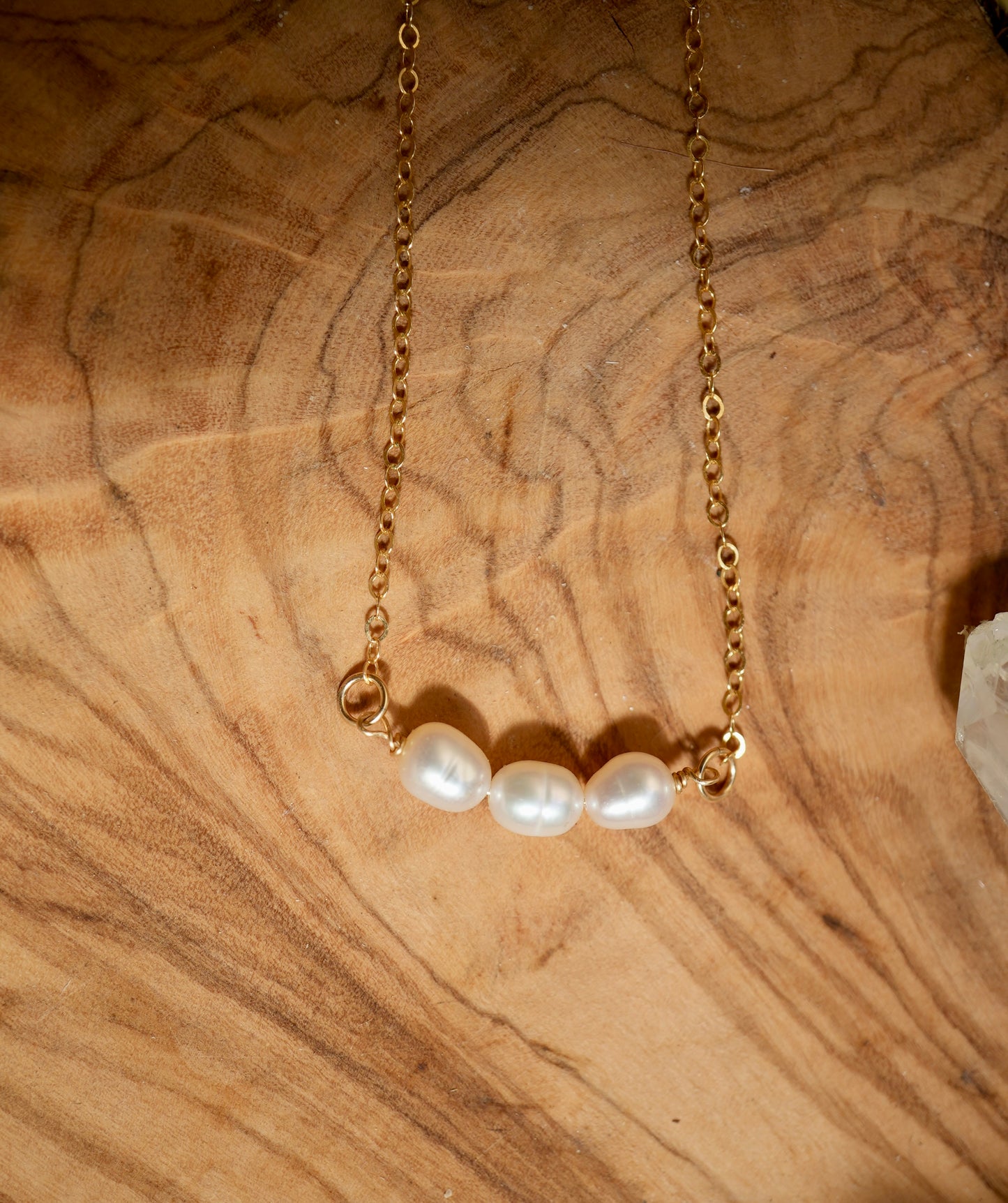 Dainty Pearl Necklace || Everyday Pearl Jewelry || 14K Gold Filled || Bridal Jewelry + Bridesmaid Jewelry || June Birthstone Necklace