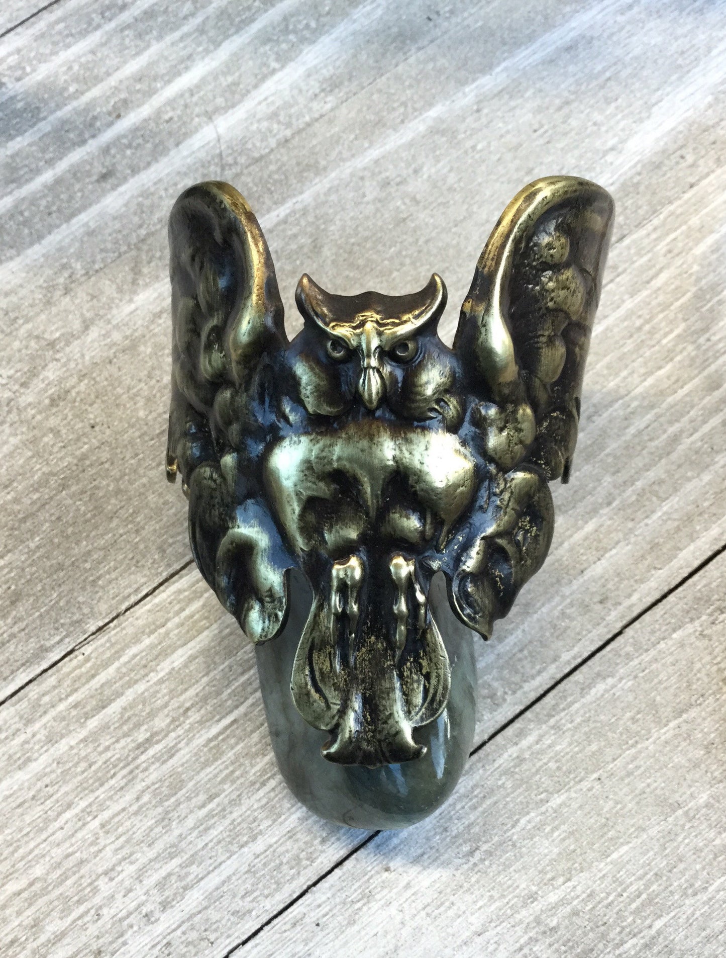 Copper Gargoyle Owl Cuff