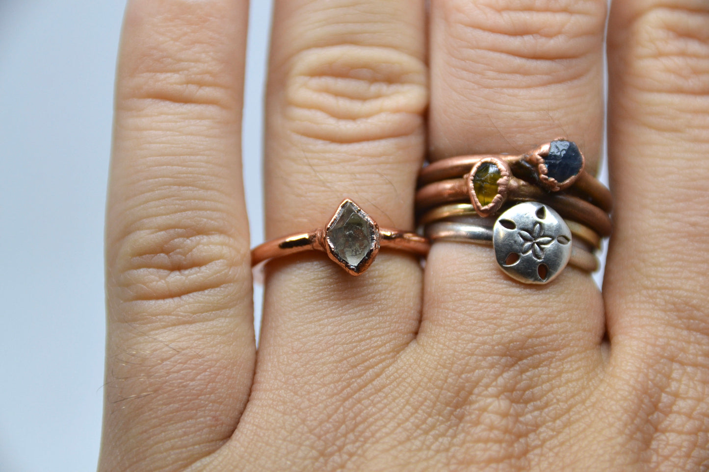 Herkimer Diamond Ring| April Birthstone