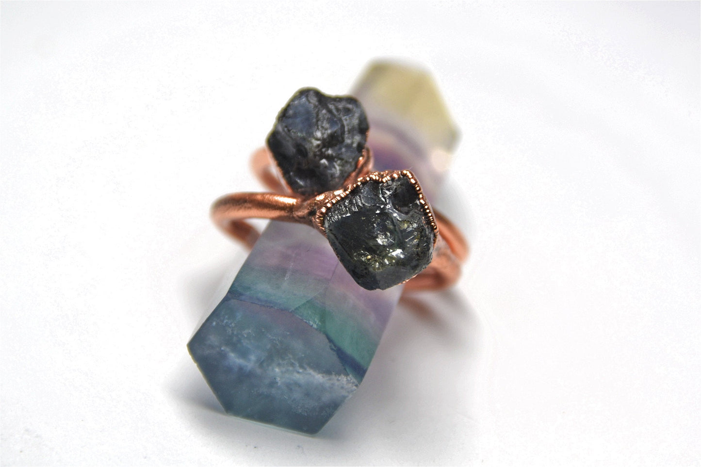 Raw Sapphire Ring | September Birthstone Ring | Birthstone Jewelry |