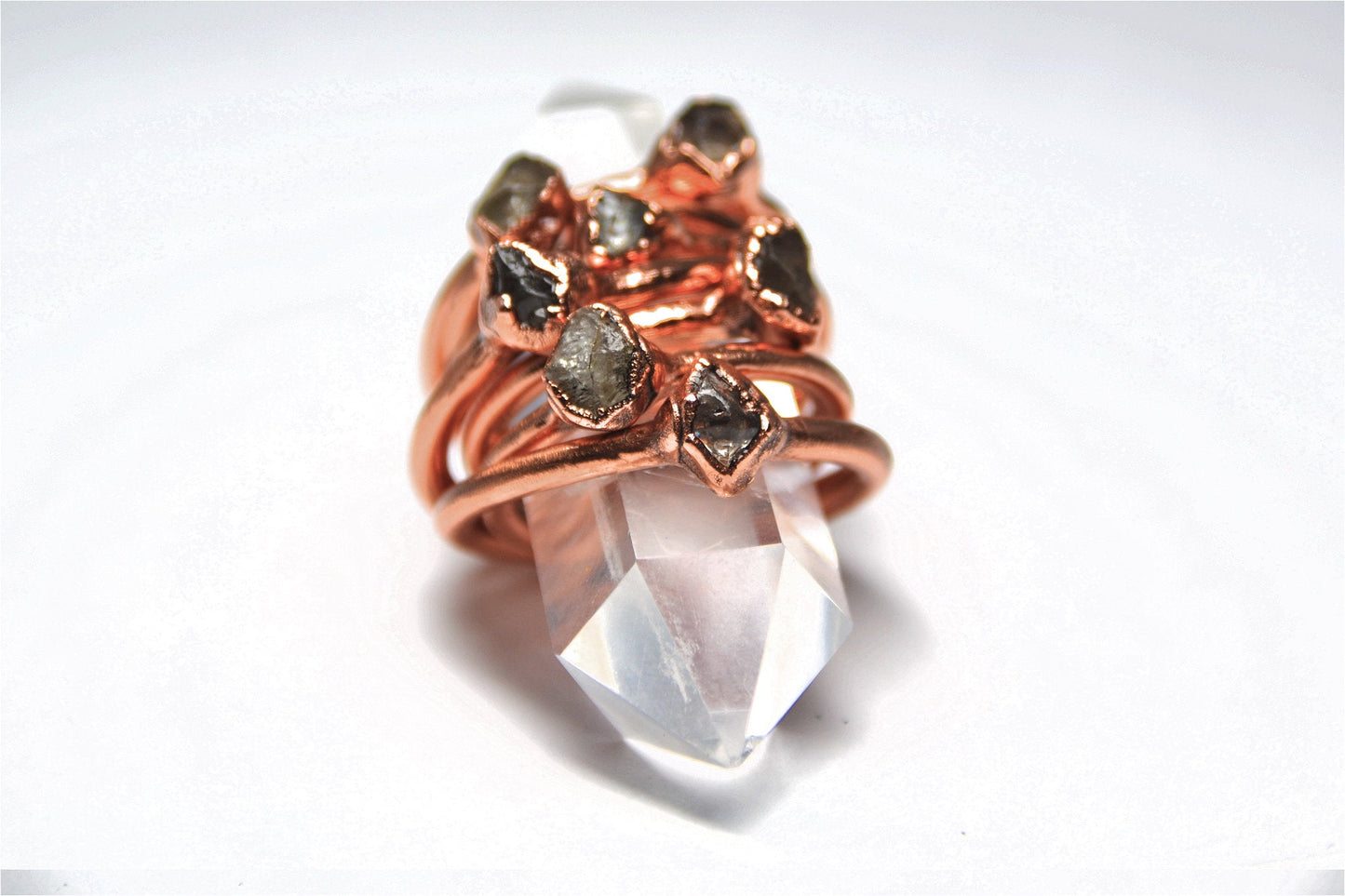 Herkimer Diamond Ring | April Birthstone