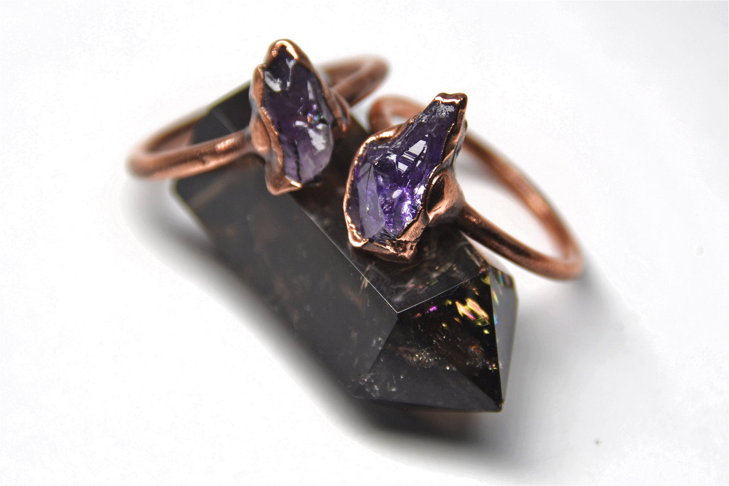 Raw Amethyst Ring| February Birthstone | Raw Stone Ring