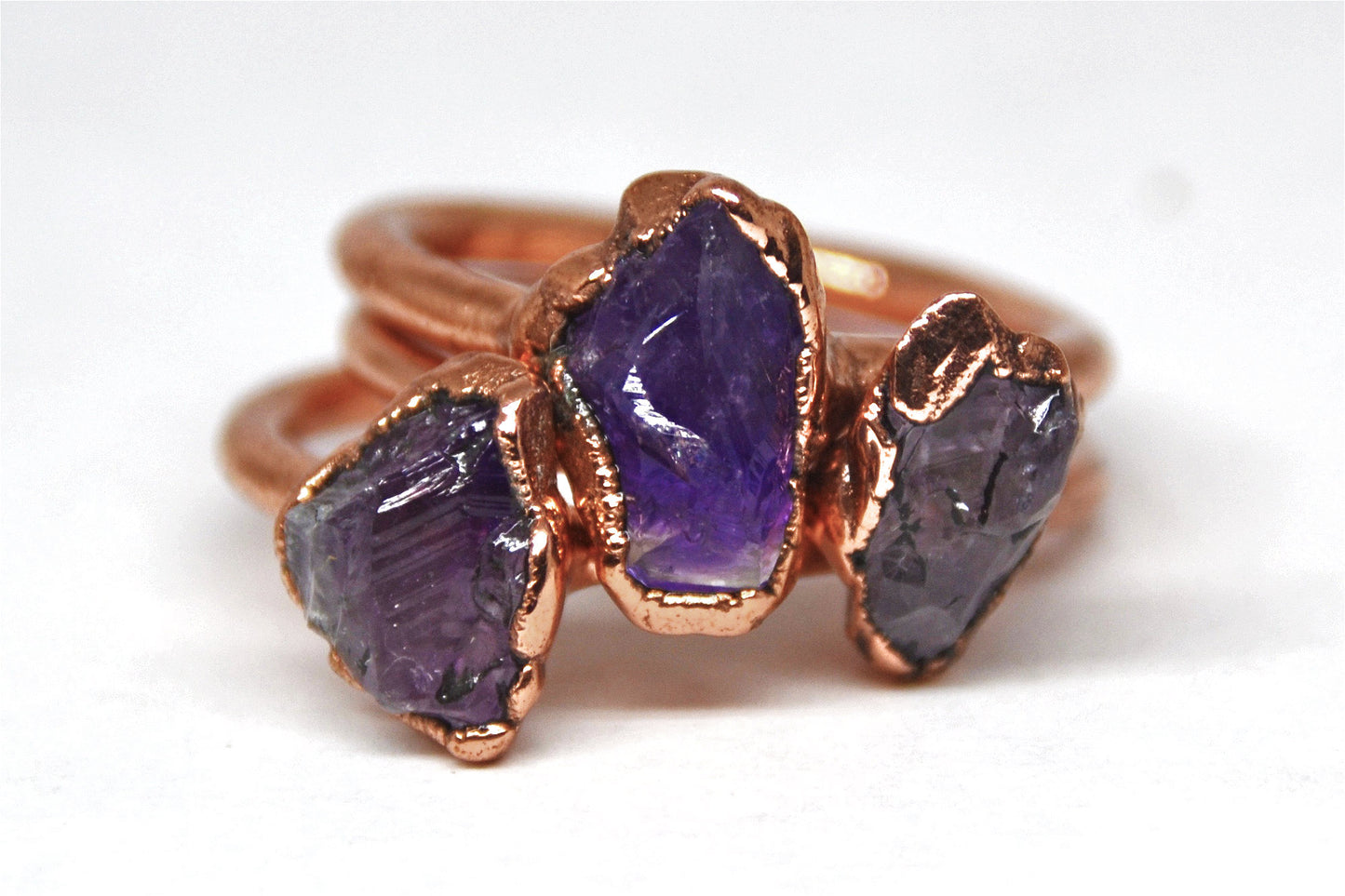 Raw Amethyst Ring| February Birthstone | Raw Stone Ring