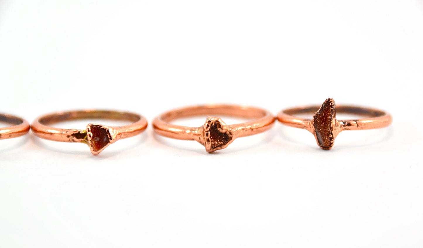 Copper GoldStone Ring
