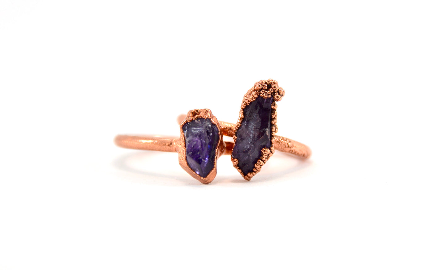 Raw Amethyst Ring| February Birthstone | Raw Stone Ring