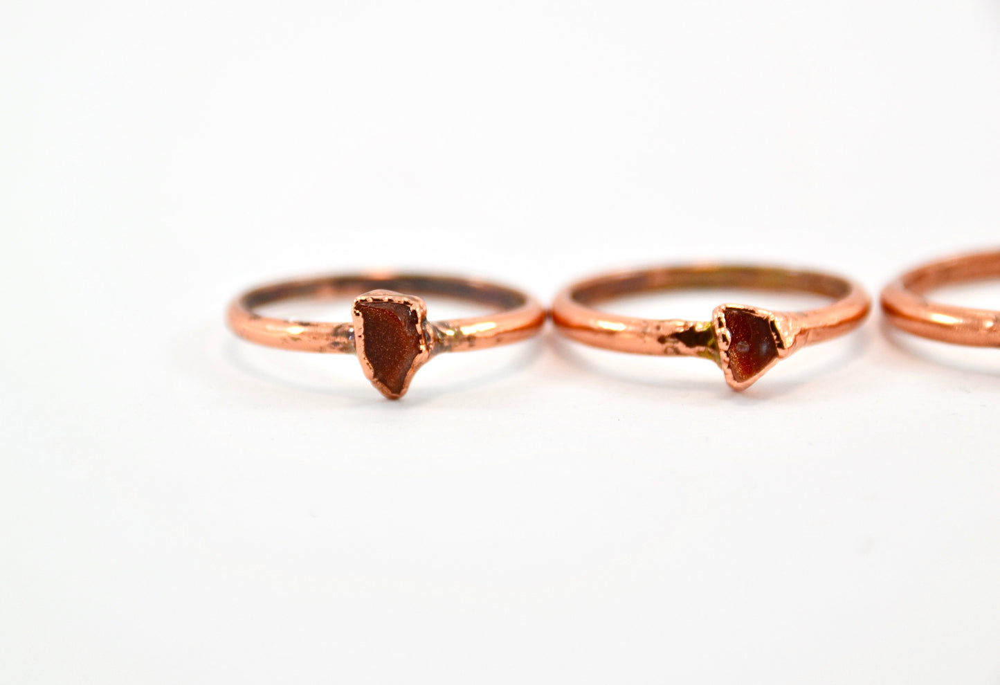 Copper GoldStone Ring