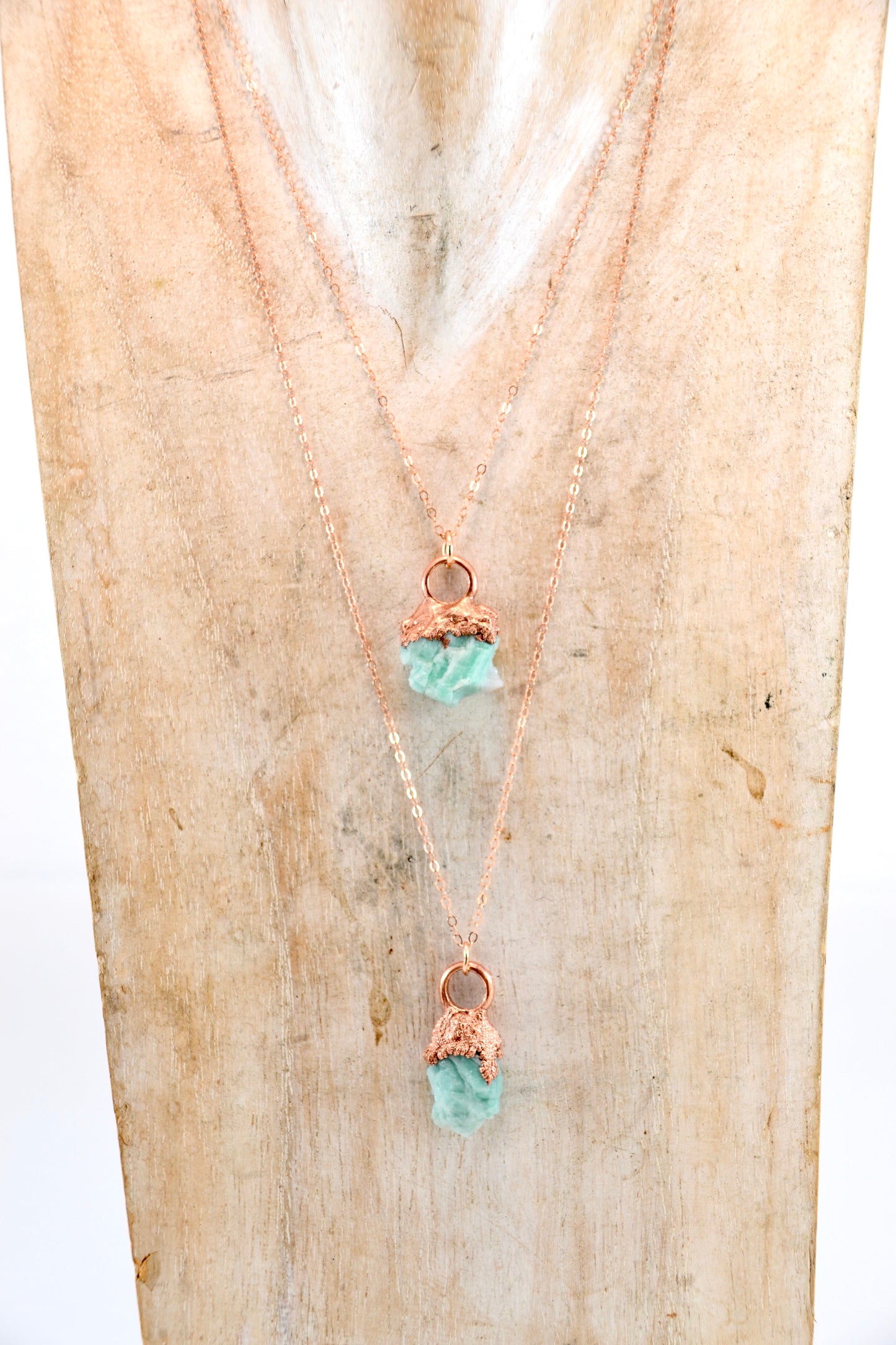 Copper Emerald Necklace | May Birthstone