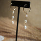 Dangling Freshwater Pearl Earrings || 14K Gold Filled Pearl Earrings || Pearl Hoops || Bridal Earrings || Bridal Jewelry || Wire Wrapped