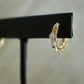 Natural Zirconium Gold Filled Hugger Hoops || 14K Gold Filled Elegance for Every Occasion || Bridal + Bridesmaid Earrings ||