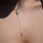Pyrite Sterling Silver Y Style Lariat Necklace