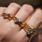 Gold Labradorite Flashy Ring