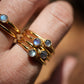 Gold Labradorite Flashy Ring