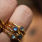 Gold Labradorite Flashy Ring