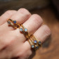 Gold Labradorite Flashy Ring