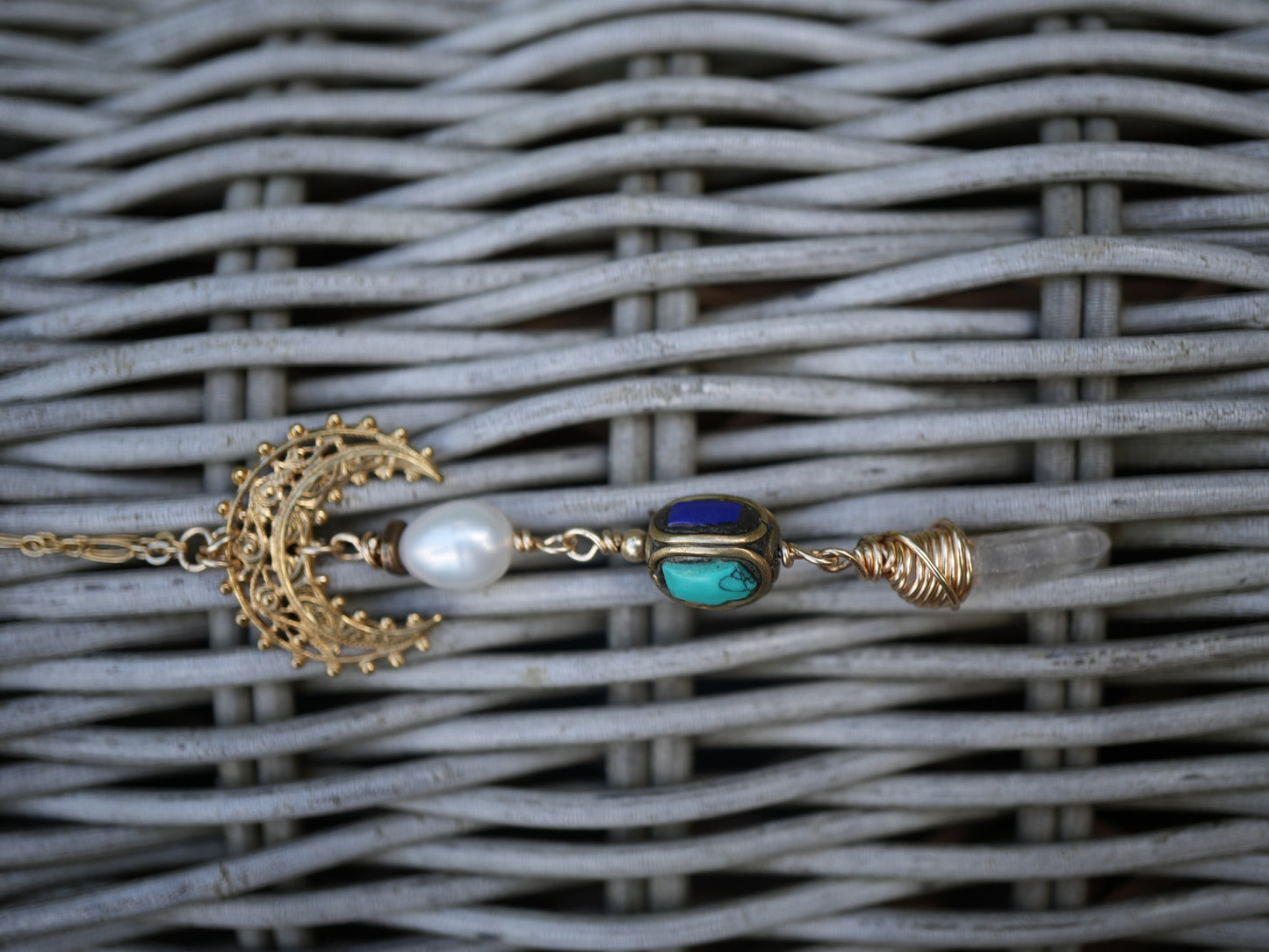 Custom Crescent Earrings for Sarah + Matching Necklace.
