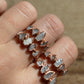 Multi - Stone Raw Aquamarine Ring || Copper Aquamarine Ring || Rough March Ring || March Birthstone Ring || Electroformed Ring