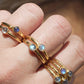 Gold Labradorite Flashy Ring