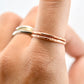 Copper Stacking Ring | Hammered Band Ring | Minimalist Jewelry |