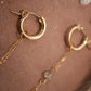 Sunburst Huggers 14K Gold Filled Clear Quartz & Herkimer Diamond || Asymmetrical Earrings ||