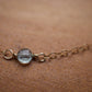 Gold Filled Blue Apatite Duster Necklace || Dainty Everyday Necklace
