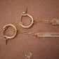 Starlight Huggers Small || 14K Gold Filled Clear Quartz Hoops ||Everyday Crystal Earrings