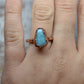 Copper Blue Amazonite Ring
