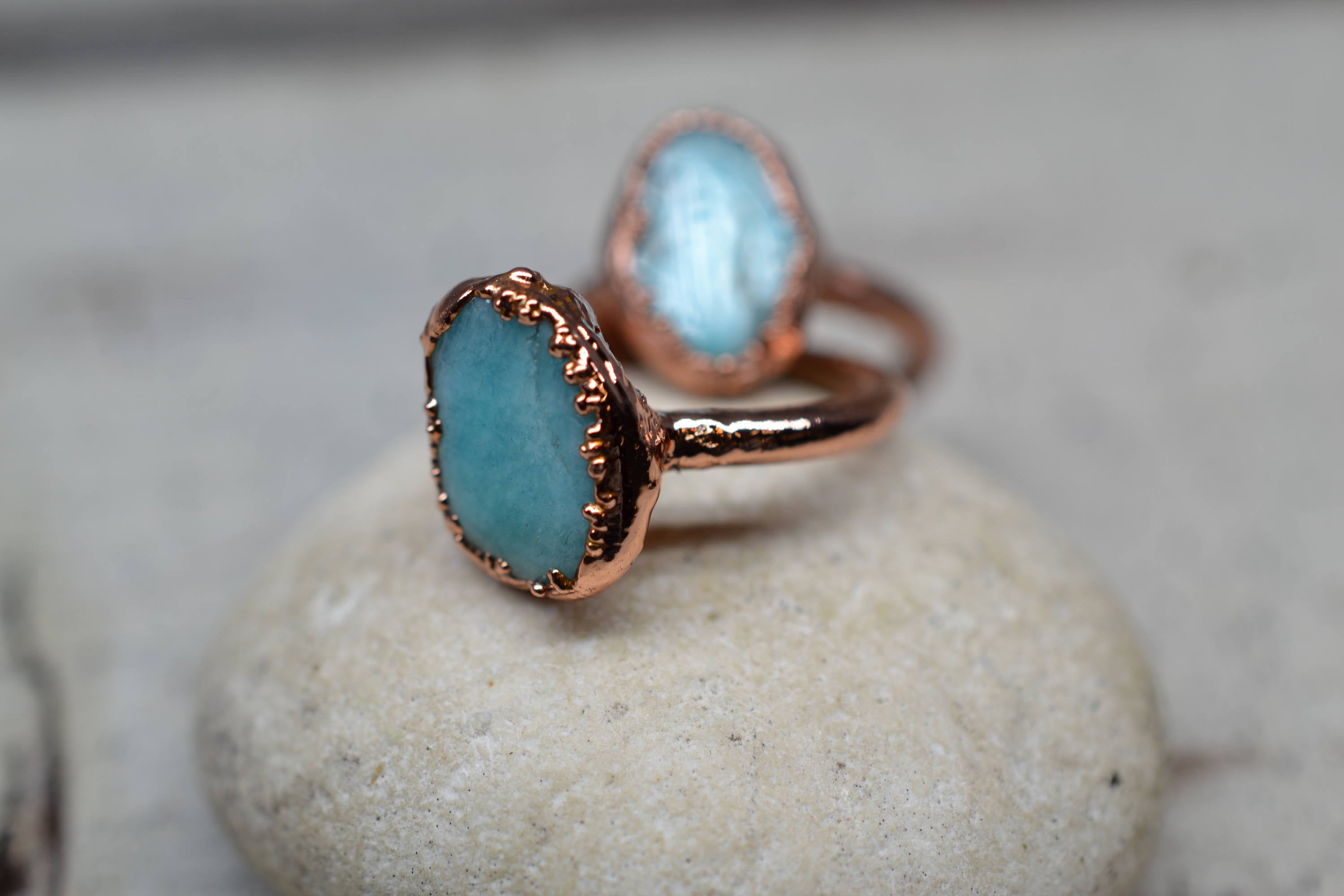 Vintage Stone Oval Decor Copper Ring | SHEIN