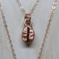 Dainty Copper Coffee Bean Necklace
