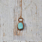 Copper Blue Amazonite Necklace || Copper & 14K Rose Gold Necklace