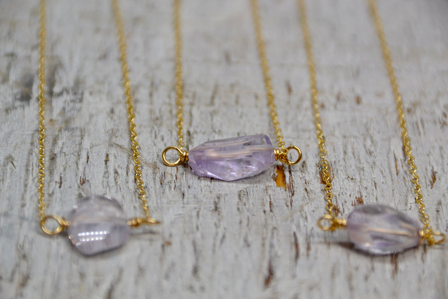 14k Gold Filled Amethyst Necklace || February Birthstone