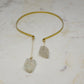 Statement Angel Aura Quartz Collar Drop Necklace