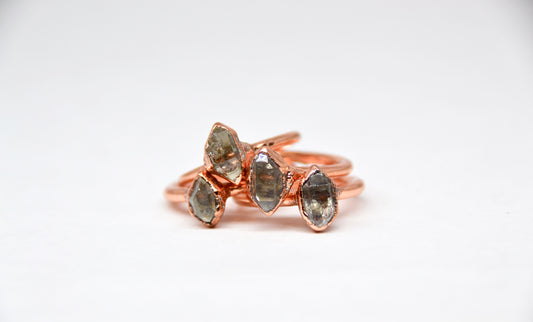 Herkimer Diamond Ring| April Birthstone