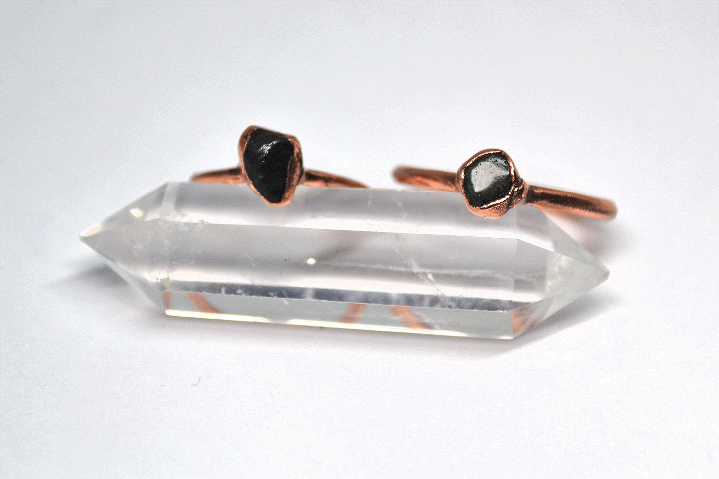 Emerald Copper Ring || May Birthstone Ring