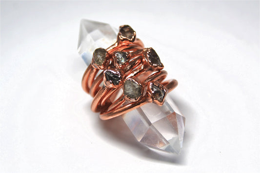 Herkimer Diamond Ring | April Birthstone