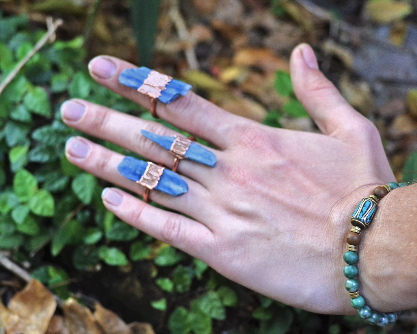 Raw Kyanite Ring | Raw Gemstone Ring | Raw Stone Ring | Raw Crystal Ring