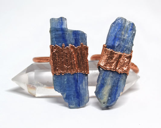 Raw Kyanite Ring | Raw Gemstone Ring | Raw Stone Ring | Raw Crystal Ring