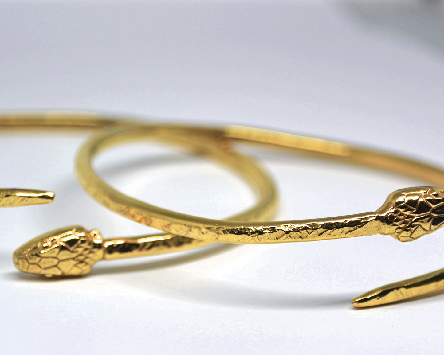 Gold Serpent Upper Arm Cuff