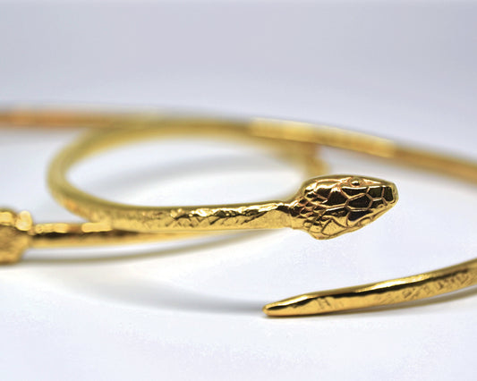 Gold Serpent Upper Arm Cuff