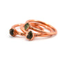 Copper Peridot Ring | August Birthstone Large Stone