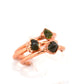 Copper Peridot Ring | August Birthstone Large Stone