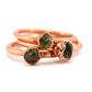 Copper Peridot Ring | August Birthstone Large Stone