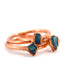 Dainty Raw Blue Apatite Ring | Rough Stone Ring |