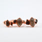 Copper Citrine & Herkimer Diamond Ring || April & November Birthstone