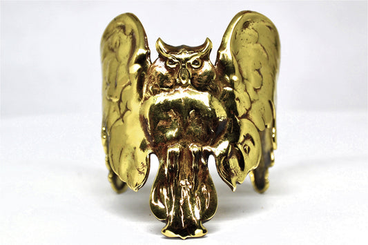 Copper Gargoyle Owl Cuff