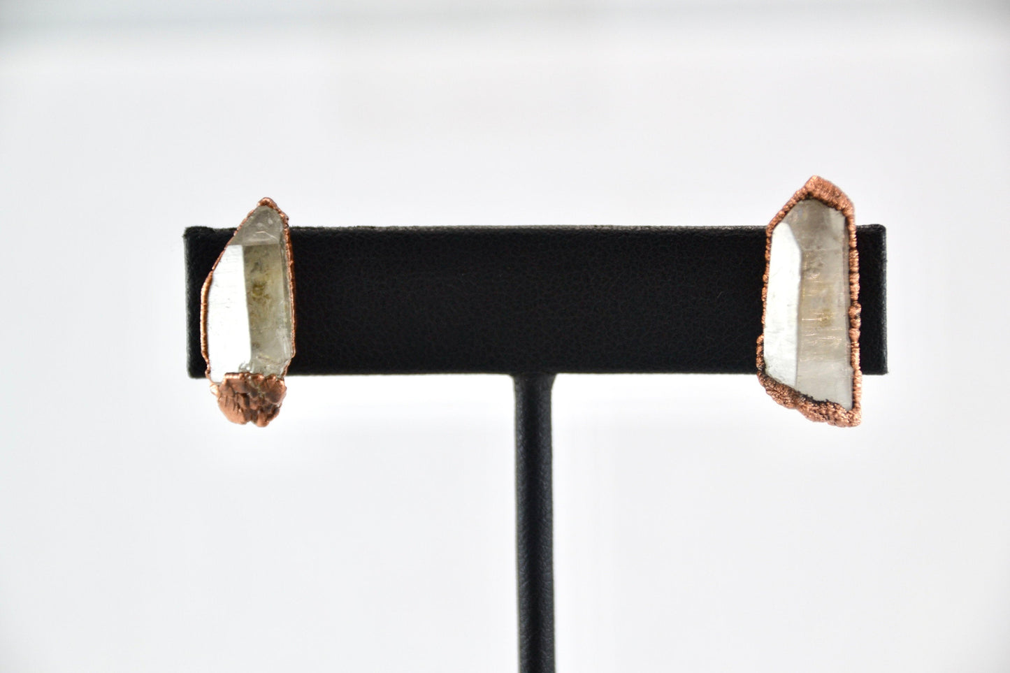 Raw Quartz Crystal Studs |